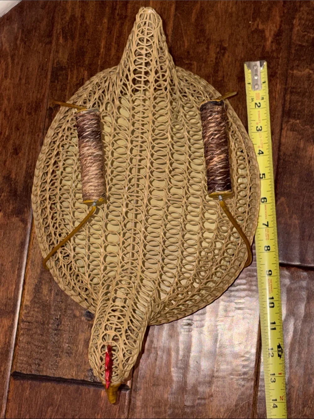 Woven Rattan Chicken Basket - Natural
